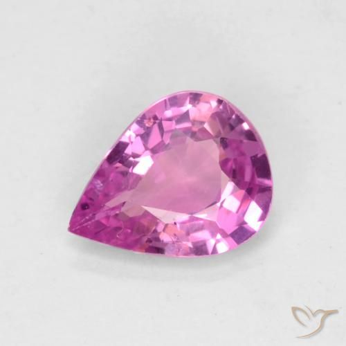 0.54ct Natural Rosado púrpura Zafiro, En forma de pera, VS