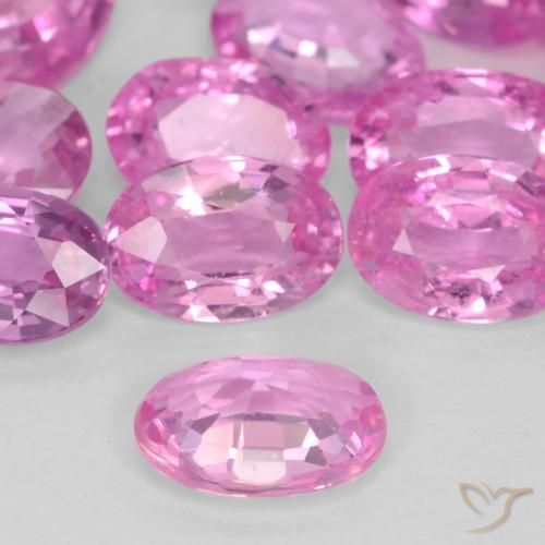 Zafiro Púrpura medio natural de 0.50 ct, Ovalada, VVS-VS