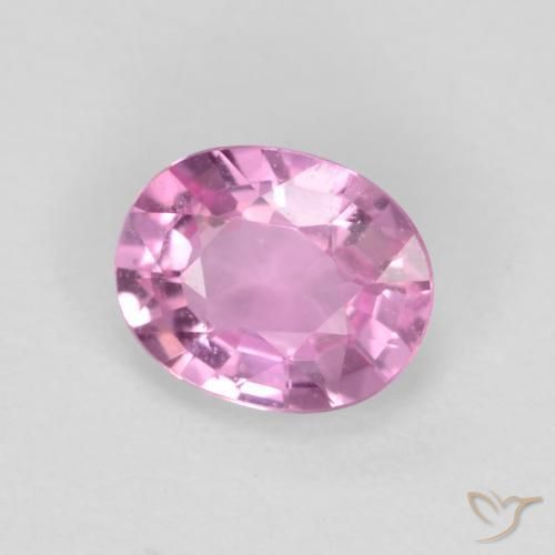 Zafiro Rosado púrpura natural de 0.47 ct, Ovalada, VS