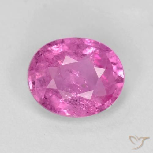 0.73ct Natural Púrpura intenso Zafiro, Ovalada, SI