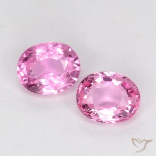 0.88ctw Natural Rosado medio Zafiro, Ovalada, VS-SI