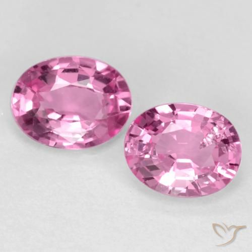 0.78ctw Natural Rosado medio Zafiro, Ovalada, VS