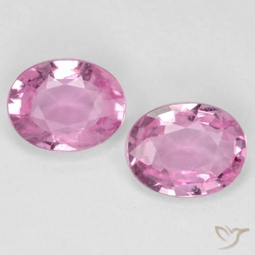 0.72ctw Natural Rosado medio Zafiro, Ovalada, VS