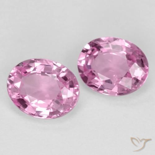 Gemas de Zafiro Rosado púrpura real natural de 0.85 ct, Ovalada, VS-SI