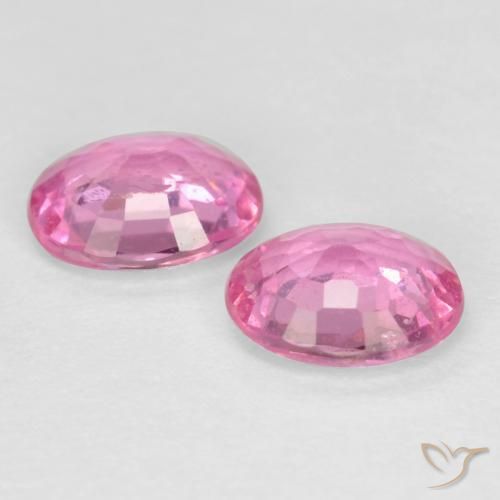 Gemas de Zafiro Rosa natural de 0.82 ct, Ovalada, VS-SI