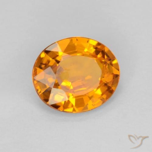 Zafiro Oro natural de 0.70 ct, Ovalada, VS