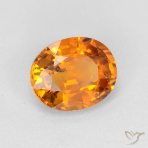 Zafiro Oro natural de 0.72 ct, Ovalada, VS