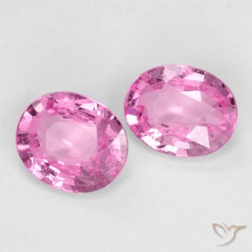 Gemas de Zafiro Rosado púrpura real natural de 0.76 ct, Ovalada, VS