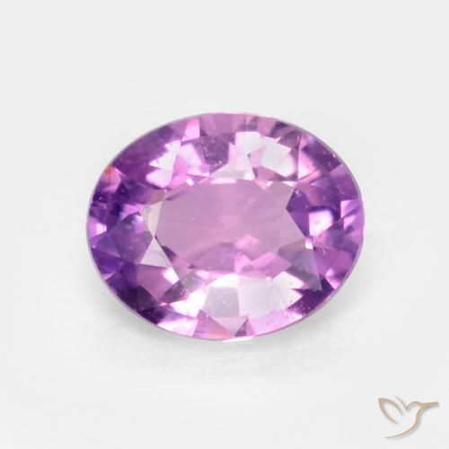 0.54ct Natural Púrpura medio Zafiro, Ovalada, VS