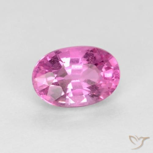 Zafiro Rosado púrpura natural de 0.62 ct, Ovalada, VS