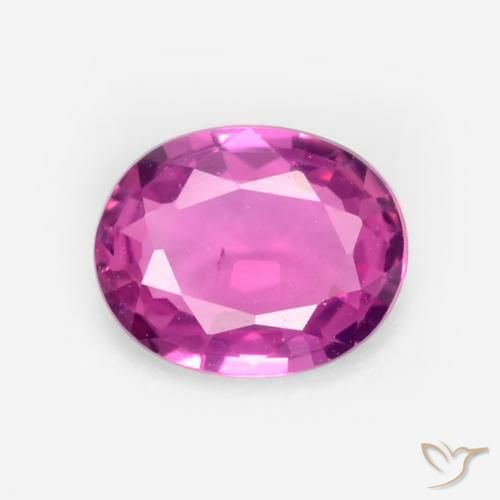 0.40ct Natural Magenta Zafiro, Ovalada, VS