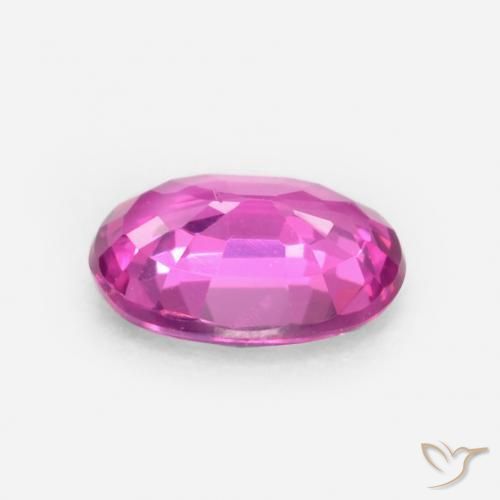 Zafiro Magenta natural de 0.40 ct, Ovalada, VS