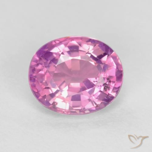0.67ct Natural Púrpura medio Zafiro, Ovalada, VS
