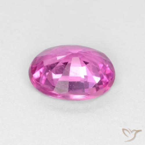 Zafiro Púrpura rosado natural de 0.49 ct, Ovalada, VS
