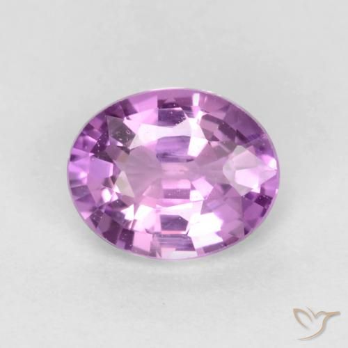 0.48ct Natural Púrpura lila Zafiro, Ovalada, VVS-VS