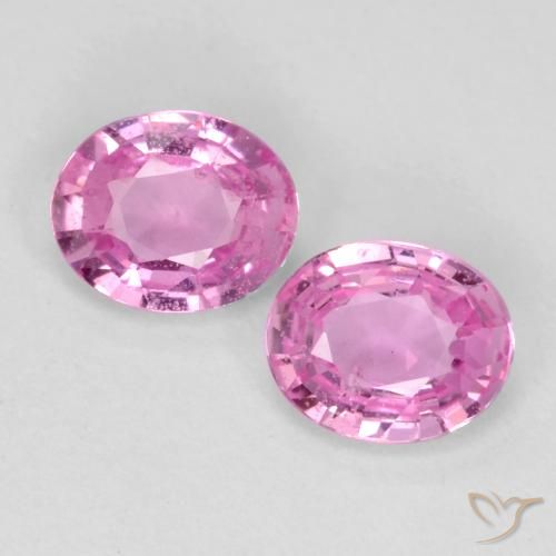 0.70ctw Natural Rosado intenso Zafiro, Ovalada, VS