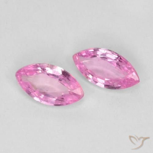 Gemas de Zafiro Púrpura medio natural de 0.36 ct, Marquesa, VS