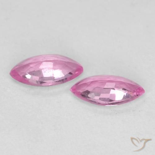 Gemas de Zafiro Púrpura medio natural de 0.36 ct, Marquesa, VS