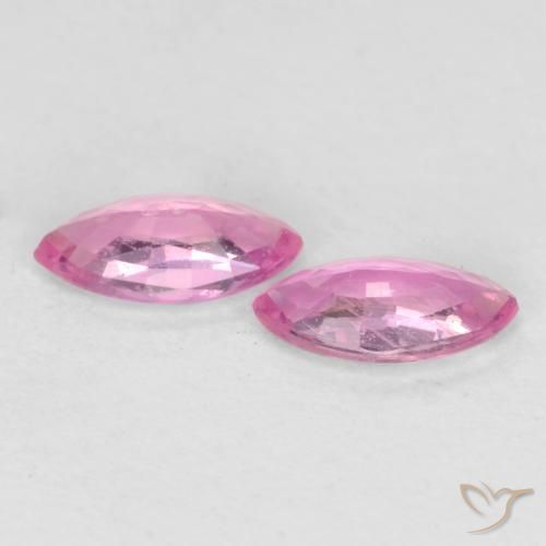 Gemas de Zafiro Púrpura medio natural de 0.37 ct, Marquesa, VS