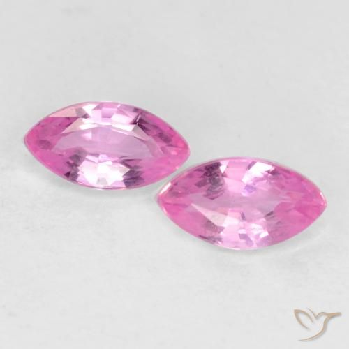0.46ctw Natural Púrpura rosado claro Zafiro, Marquesa, VS