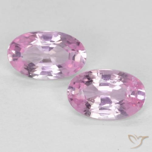0.55ctw Natural Rosado púrpura real muy claro Zafiro, Ovalada, VS