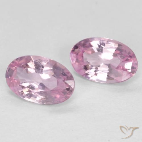 Gemas de Zafiro Púrpura claro medio natural de 0.50 ct, Ovalada, VS