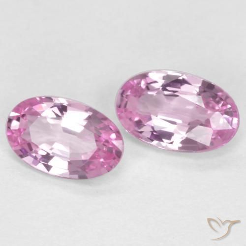 Gemas de Zafiro Rosado púrpura natural de 0.54 ct, Ovalada, VS