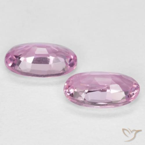 Gemas de Zafiro Rosado púrpura natural de 0.54 ct, Ovalada, VS