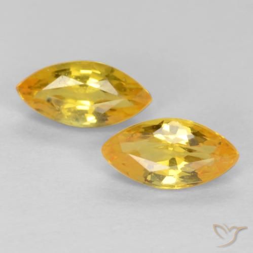 0.48ctw Natural Dorado claro Zafiro, Marquesa, VS