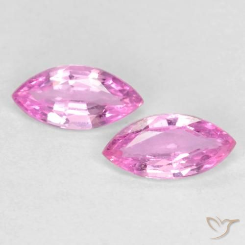 0.35ctw Natural Púrpura rosado claro Zafiro, Marquesa, VS