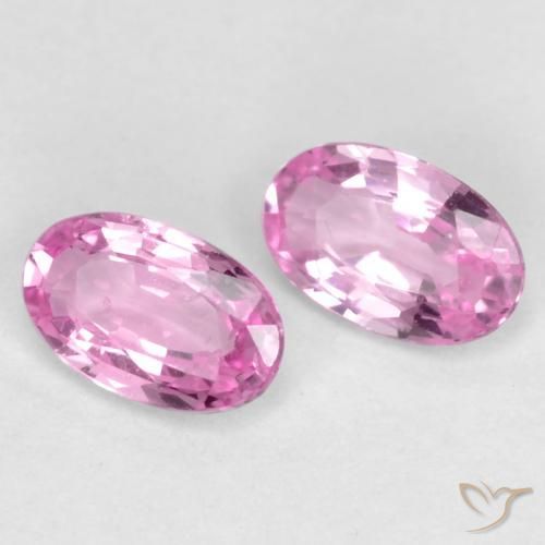 Gemas de Zafiro Rosado púrpura real natural de 0.57 ct, Ovalada, VS