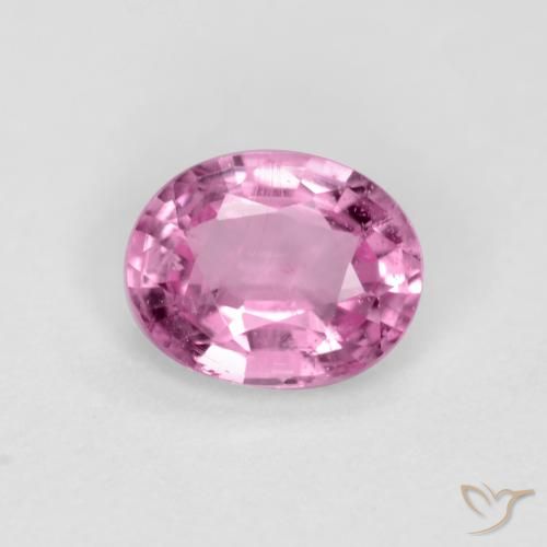 0.45ct Natural Rosado púrpura real Zafiro, Ovalada, VS-SI