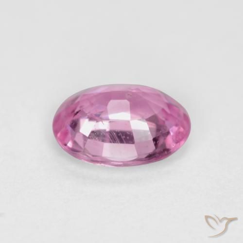 Zafiro Rosado púrpura real natural de 0.45 ct, Ovalada, VS-SI