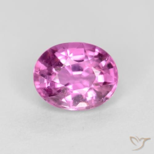 0.54ct Natural Púrpura rosado claro Zafiro, Ovalada, VS-SI