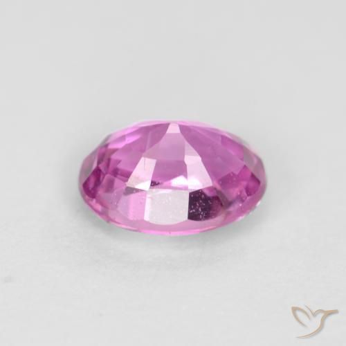 Zafiro Púrpura rosado claro natural de 0.54 ct, Ovalada, VS-SI