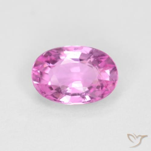 0.56ct Natural Púrpura rosado claro Zafiro, Ovalada, VVS-VS