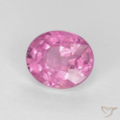 Zafiro Rosado intenso natural de 0.43 ct, Ovalada, VS-SI