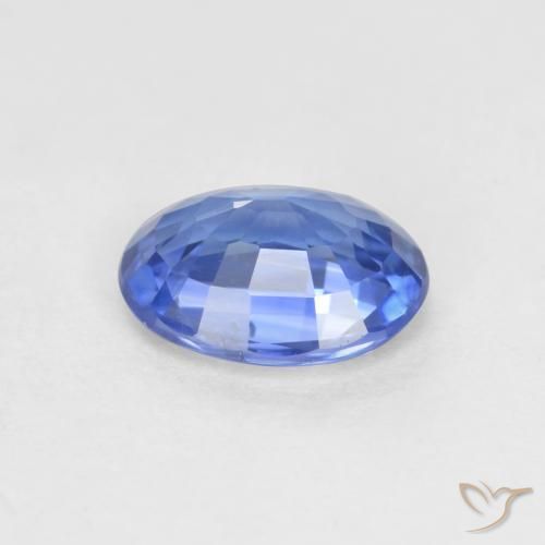 Zafiro Celeste natural de 0.62 ct, Ovalada, VS