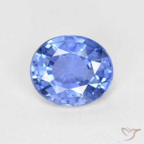 0.55ct Natural Azul marino claro Zafiro, Ovalada, VS-SI