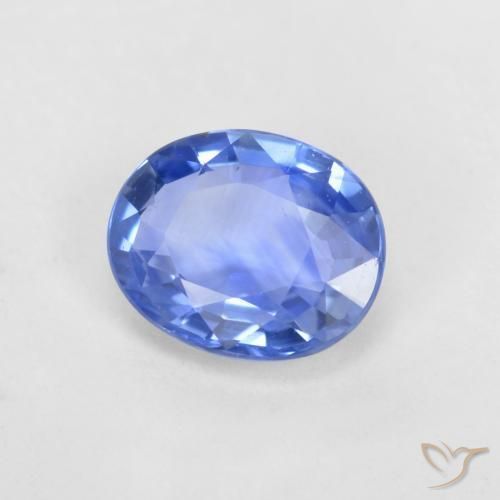 Zafiro Azul claro natural de 0.67 ct, Corte Óvalo, VVS-VS