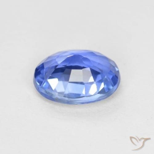 Zafiro Azul claro natural de 0.67 ct, Corte Óvalo, VVS-VS