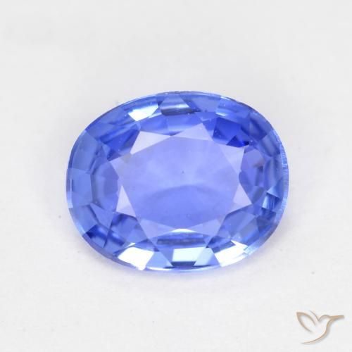 0.50ct Natural Celeste Zafiro, Ovalada, VVS