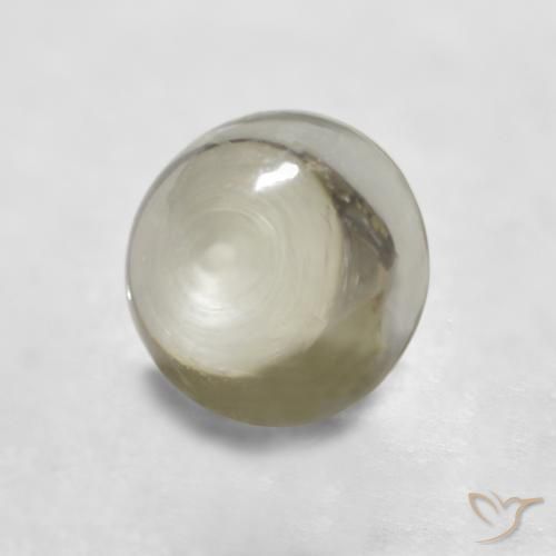 Zafiro Amarillo claro natural de 0.79 ct, Redondo, Transparente