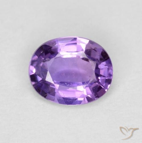 0.40ct Natural Violeta medio Zafiro, Ovalada, VVS-VS