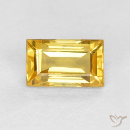 0.45ct Natural Dorado Zafiro, Corte Baguette, VVS-VS