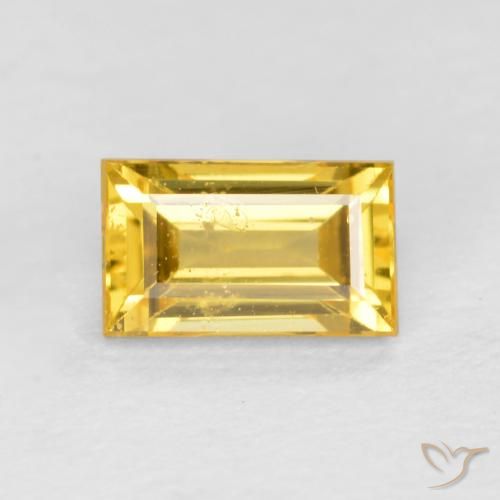 0.46ct Natural Dorado Zafiro, Corte Baguette, VS