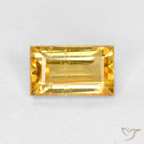 0.39ct Natural Dorado Zafiro, Corte Baguette, VS