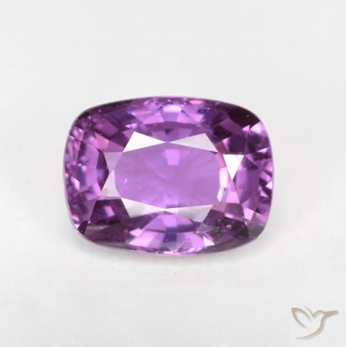 1.34ct Natural Púrpura eléctrico Zafiro, Forma Cojín, VS
