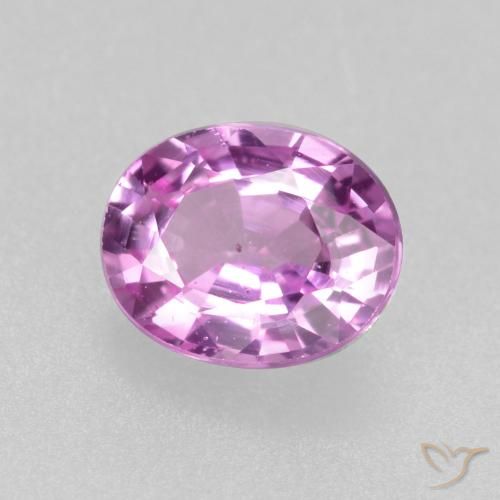 0.45ct Natural Púrpura rosado Zafiro, Ovalada, VS