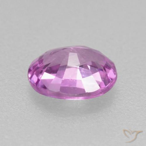 Zafiro Púrpura rosado natural de 0.45 ct, Ovalada, VS